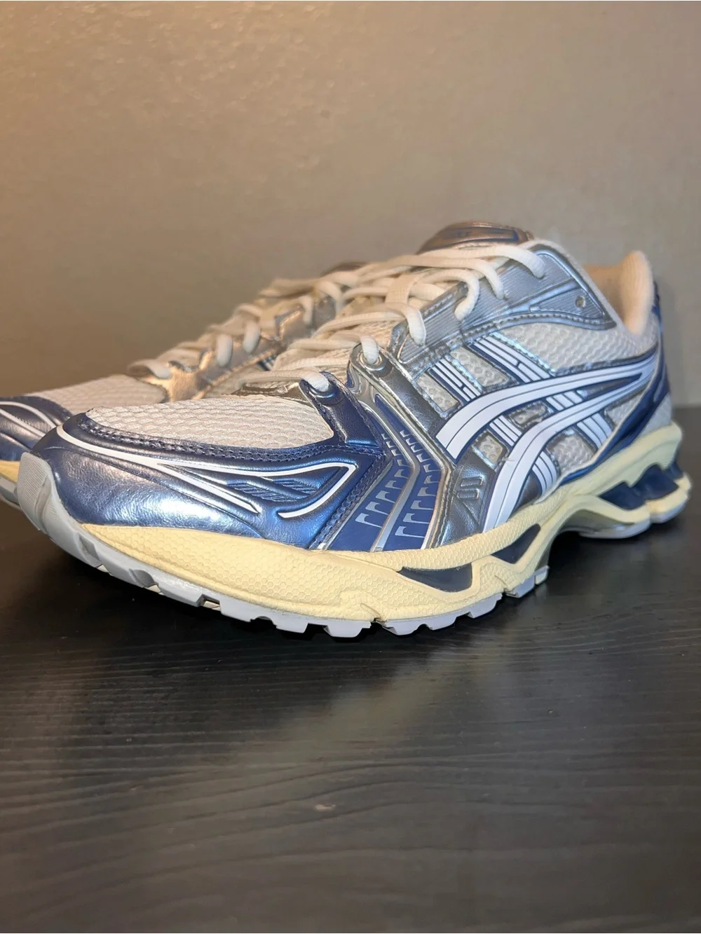 Mens ASICS Gel-Kayano 14 ‘Cream Denim Blue’ Size 11 - Picture 4 of 15
